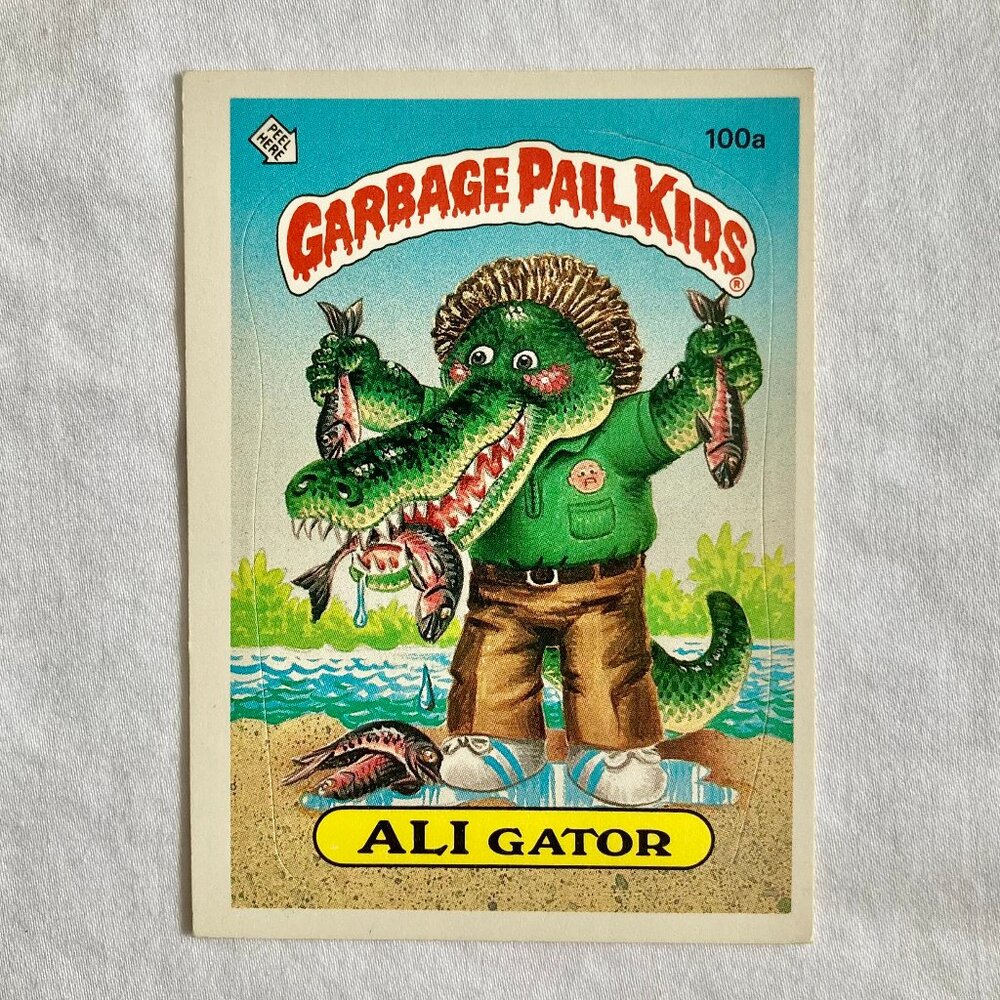 Garbage Pail Kids Card 1986 Topps - 100a Ali Gator (2 available)